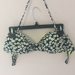 Sunflower bandeau bikini top